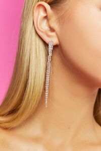 Rhinestone Chain Duster Earrings, image 2