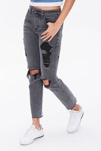 BLACK Sustainable Denim Boyfriend Jeans, image 1