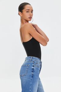 BLACK Fitted Cami Bodysuit, image 2