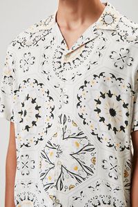 CREAM/MULTI Ornate Print Button-Front Shirt, image 5