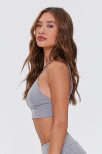 HEATHER GREY Buttoned Cami Bralette, image 2