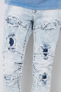 Distressed Panel Slim-Fit Jeans, image 5