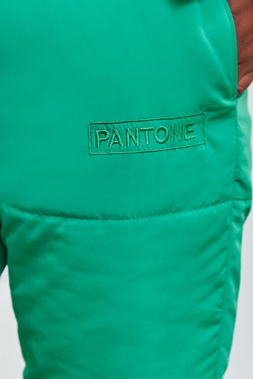 GREEN Pantone Quilted Joggers, image 5