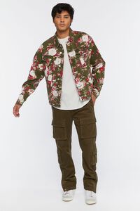 PINK/MULTI Floral Print Trucker Jacket, image 5