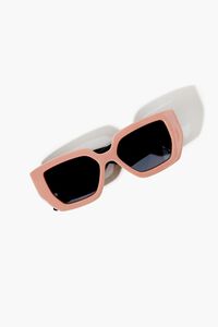 BLUSH/BLACK Oversized Square Sunglasses, image 4