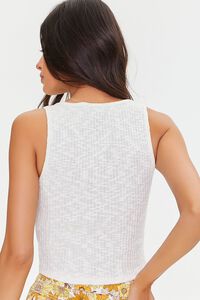 CREAM Button-Front Tank Top, image 3