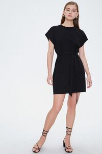 BLACK Dolman T-Shirt Dress, image 4