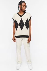 TAUPE/MULTI Argyle Sweater Vest, image 4