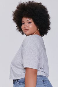 Plus Size Joe Cool Graphic Cropped Tee, image 2