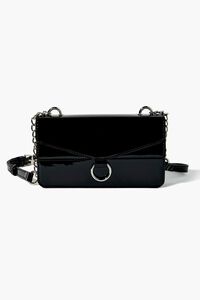 Faux Patent Leather Crossbody Bag, image 1