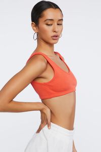 CORAL Ribbed Cropped Tank Top, image 2