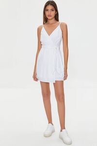 WHITE Tie-Waist Cami Mini Dress, image 4