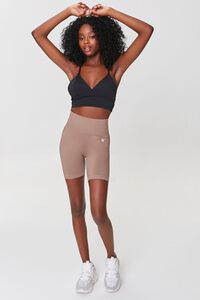 TAUPE Active Seamless High-Rise Biker Shorts, image 5
