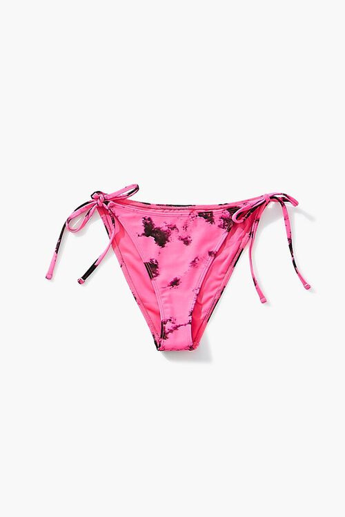 PINK/BLACK Tie-Dye String Bikini Bottoms, image 5