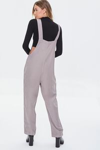 TAUPE Knotted Twill Overalls, image 3