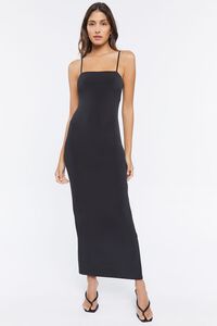 BLACK Back-Slit Cami Maxi Dress, image 4