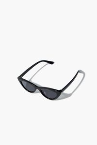 BLACK/BLACK Tinted Cat-Eye Sunglasses, image 3