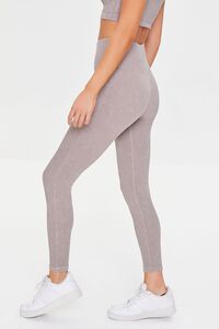 TAUPE Active Seamless Thick Ribbed Leggings, image 3