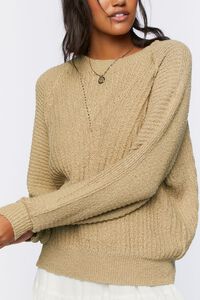 KHAKI Relaxed-Fit Raglan Sweater, image 5