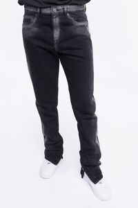 BLACK Zip-Hem Skinny Jeans, image 3