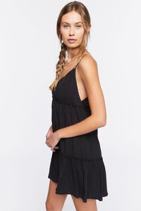 BLACK Plunging Cami Mini Dress, image 2