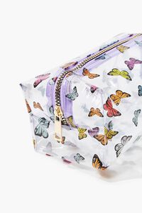 CLEAR Butterfly Print Transparent Square Bag, image 3