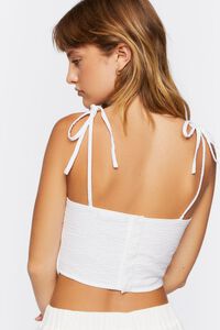 WHITE Bustier Cropped Cami, image 3