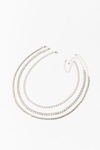 SILVER Chain Necklace Set, image 4