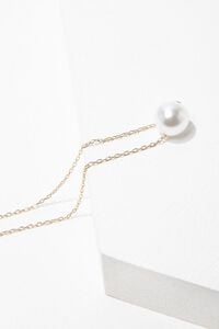 GOLD/CREAM Sliding Faux Pearl Necklace, image 2