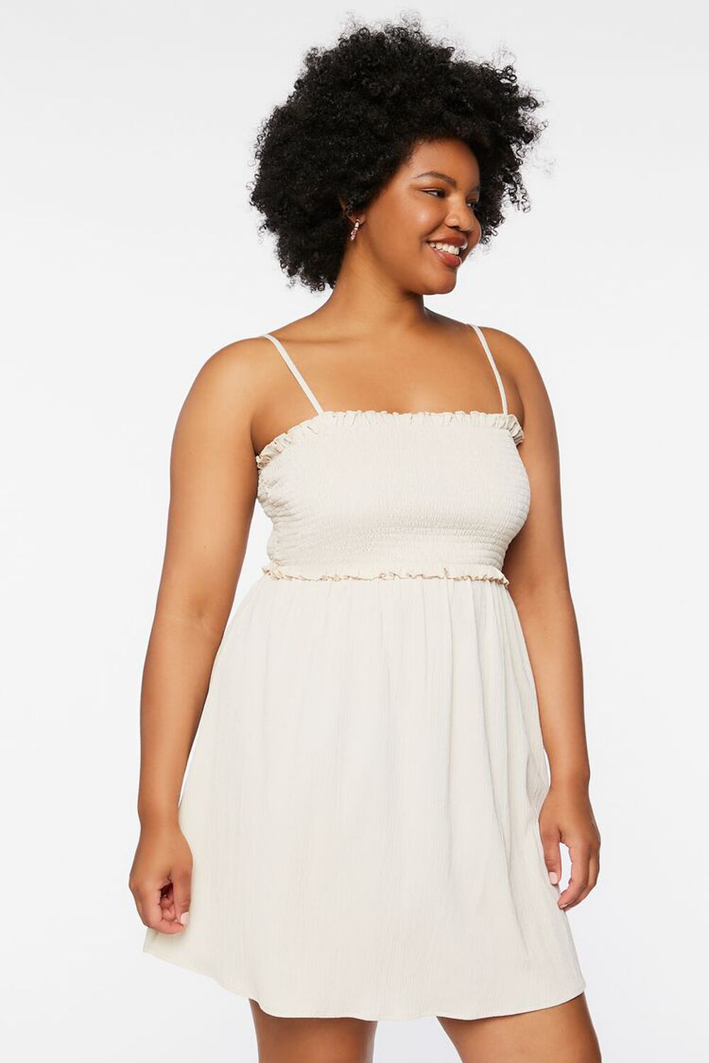 SANDSHELL Plus Size Ruffled Smocked Dress, image 1