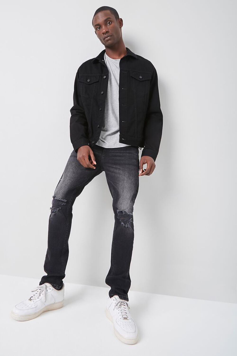 BLACK Premium Recycled Slim-Fit Jeans, image 1