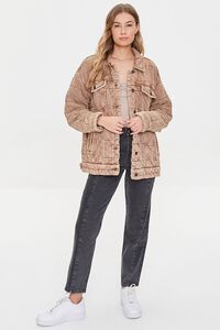 TAUPE Mineral Wash Quilted Jacket, image 5