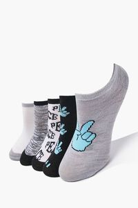 Peace Sign Ankle Socks Set - 5 pack, image 1