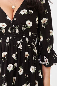 Plus Size Floral Print Mini Dress, image 5