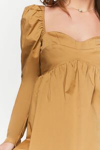 CLAY Long-Sleeve Babydoll Mini Dress, image 5