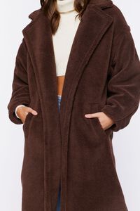 BROWN Plush Drop-Sleeve Coat, image 5