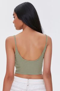 OLIVE Ribbed Cropped Cami, image 3