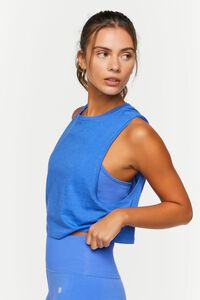 BLUE Active Crew Neck Muscle Tee, image 2