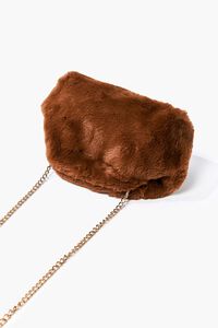 Plush Curb-Chain Shoulder Bag, image 3