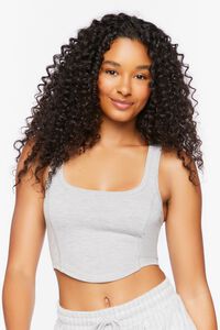 HEATHER GREY French Terry Lounge Tank Top, image 1