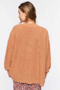 CAMEL Drop-Sleeve Cardigan Sweater, image 3