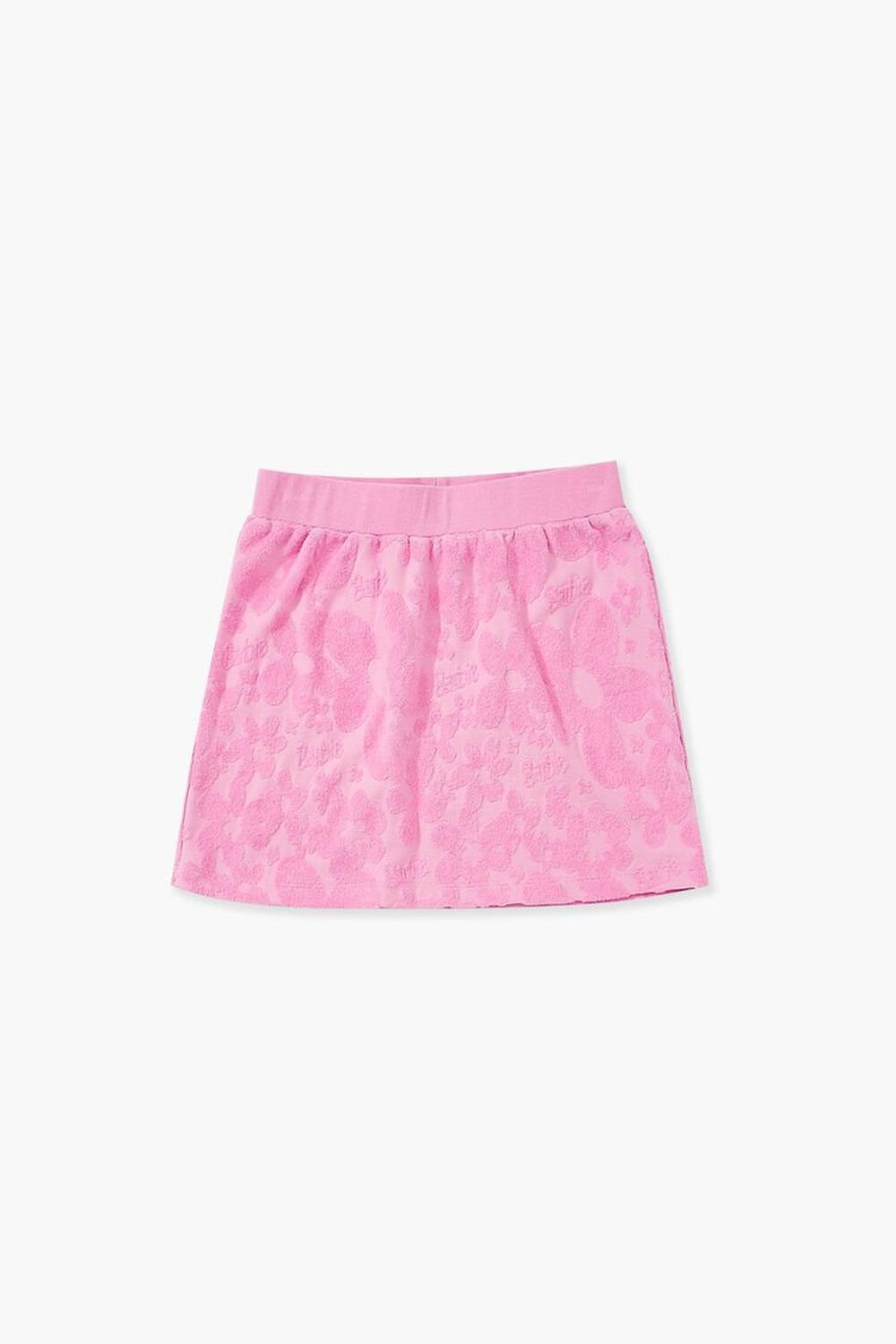 Girls Barbie® Floral Mini Skirt (Kids), image 1
