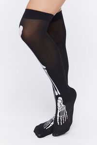 Skeleton Over-the-Knee Socks, image 2