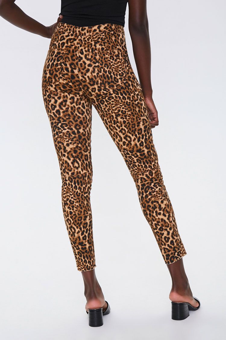 leopard print skinny jeans forever 21