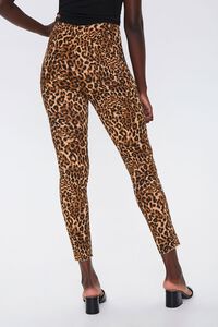 TAN/BROWN Leopard Print Skinny Jeans, image 4