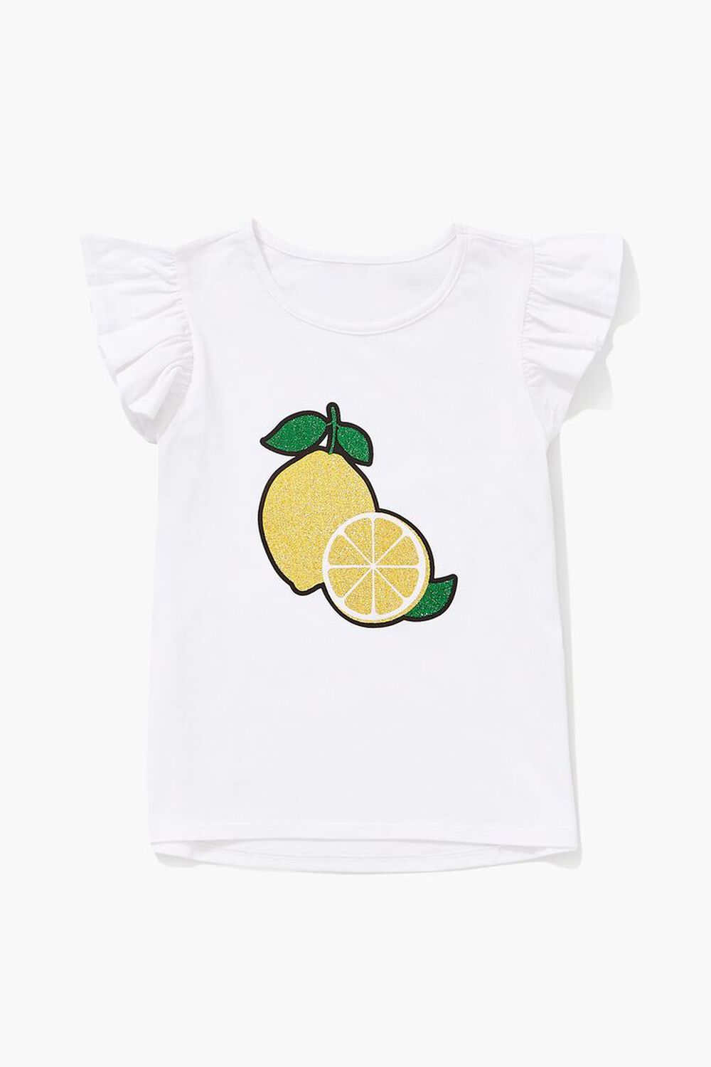 WHITE/MULTI Girls Lemon Graphic Top (Kids), image 1
