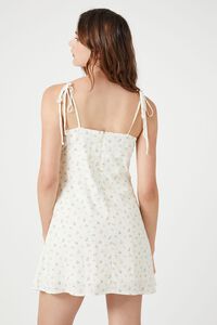 WHITE/MULTI Floral Print Cami Mini Dress, image 3