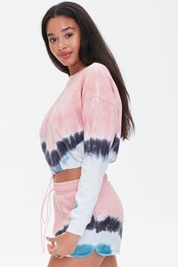 PINK/MULTI Tie-Dye Fleece Pullover, image 2