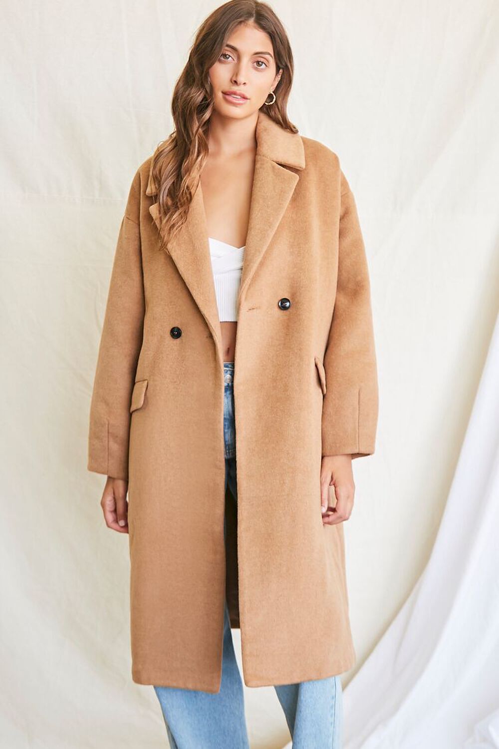 TAN Double-Breasted Coat, image 1