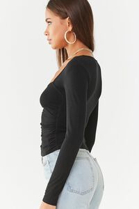 Ruched Ribbed Top, image 2